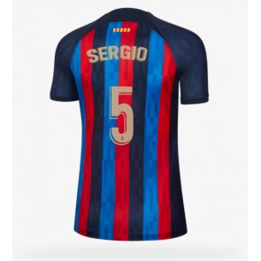 Barcelona Sergio Busquets #5 kläder Kvinnor 2022-23 Hemmatröja Kortärmad